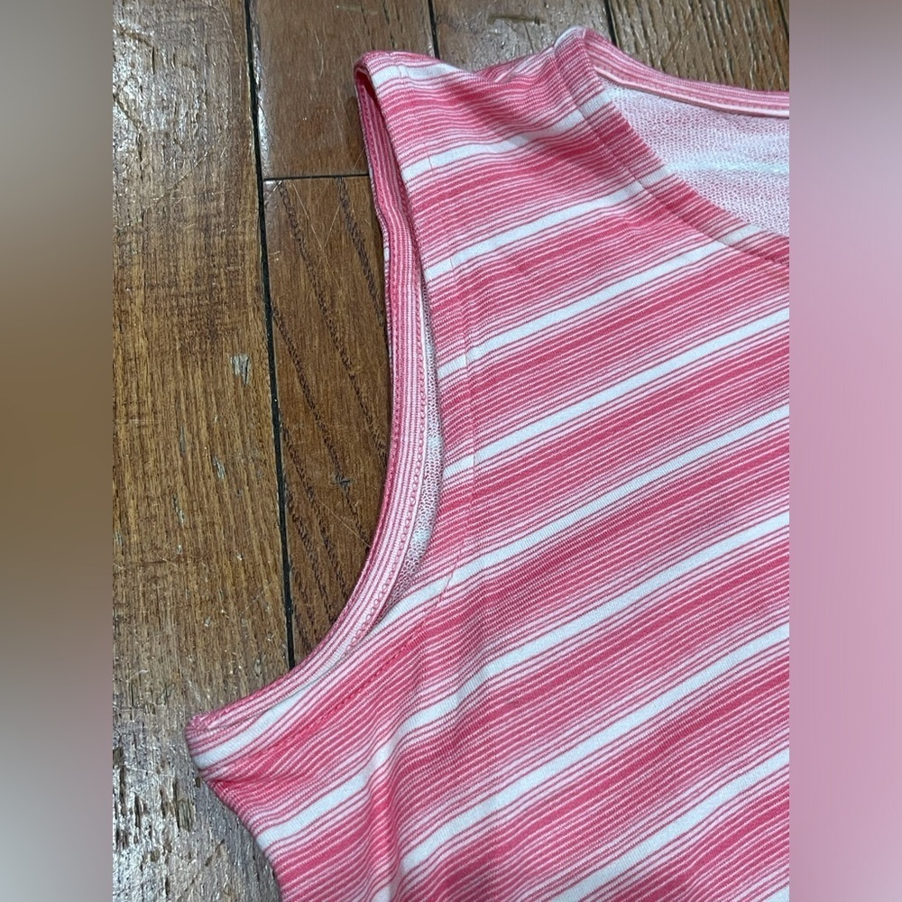 Talbots Pink and White Striped Top - Picture 6 of 12